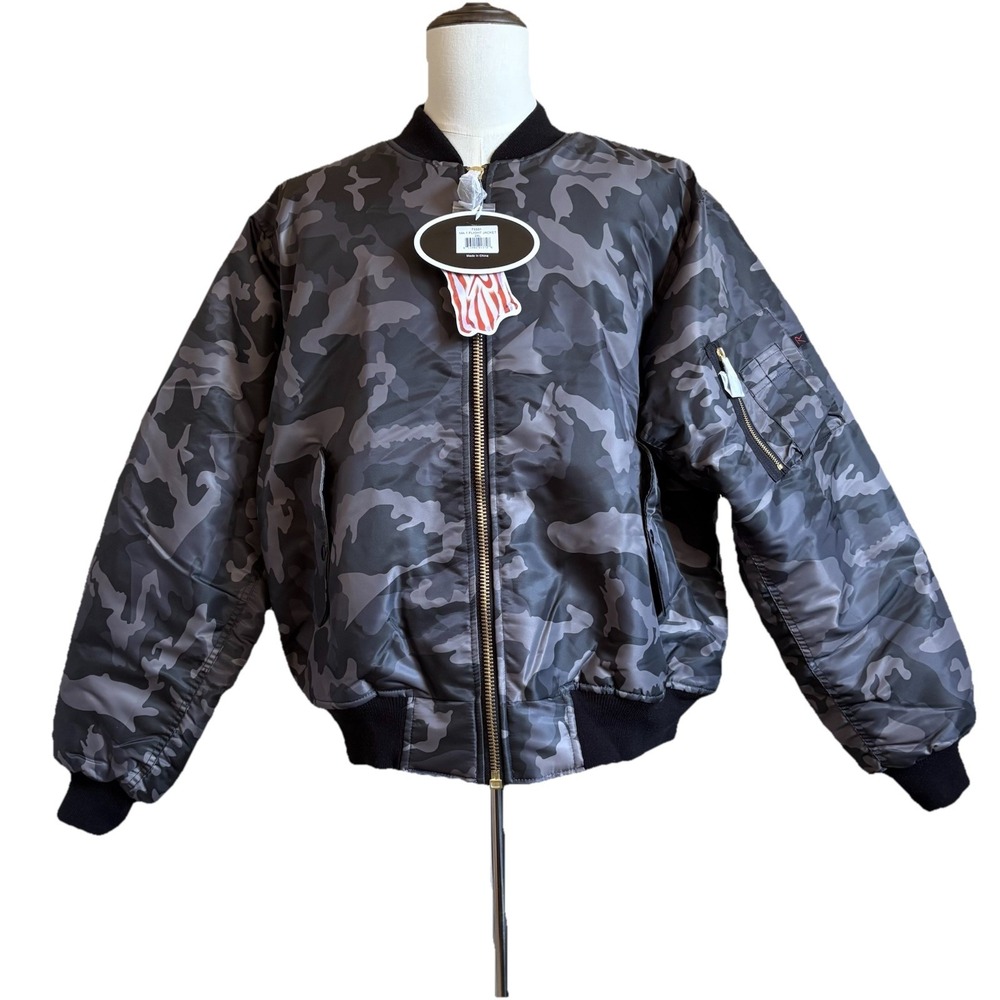 Rothco MA-1 Flight Jacket Mens 2XL Camo Tactical Bomber Reversable 73331‎ NEW